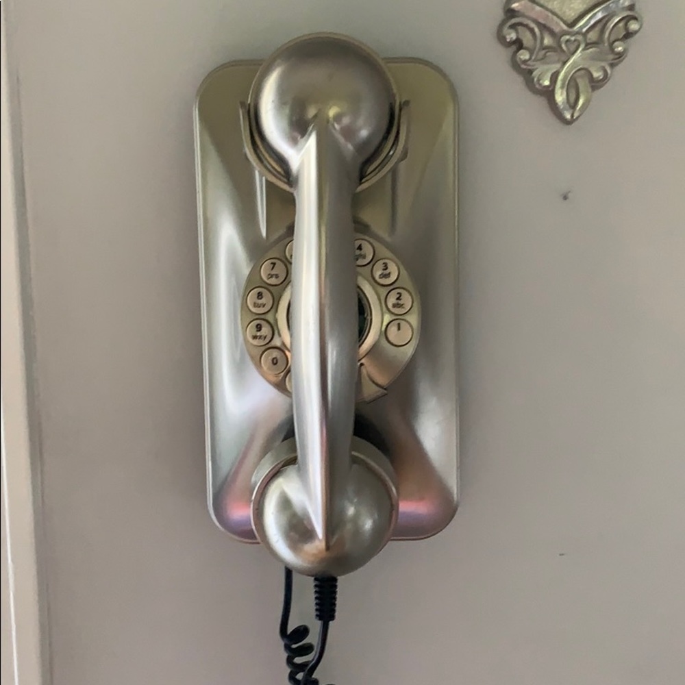 Pottery barn phone. Sooo cute and works. 😊
